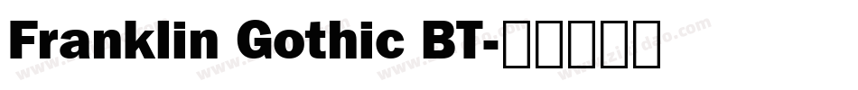 Franklin Gothic BT字体转换